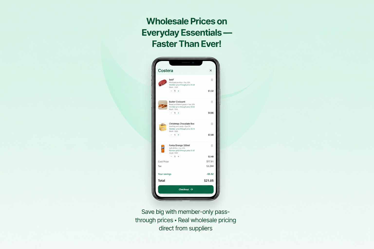 Costera mobile app